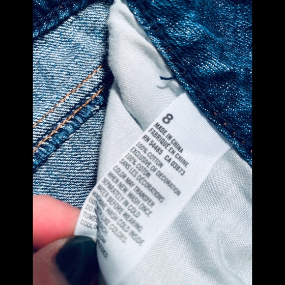 American Eagle Floral Jeans Shorts sz 8 - Picture 3 of 5